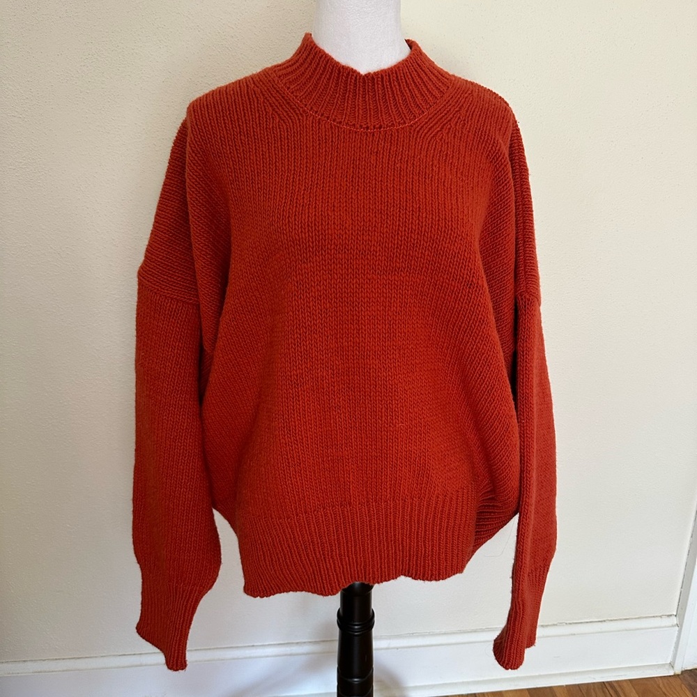 Babaa Women's Orange No 11 Arce Sweater